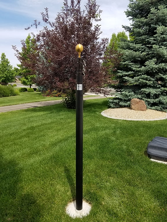 Titan Telescoping Flagpole Kit - 20' Bronze/Black