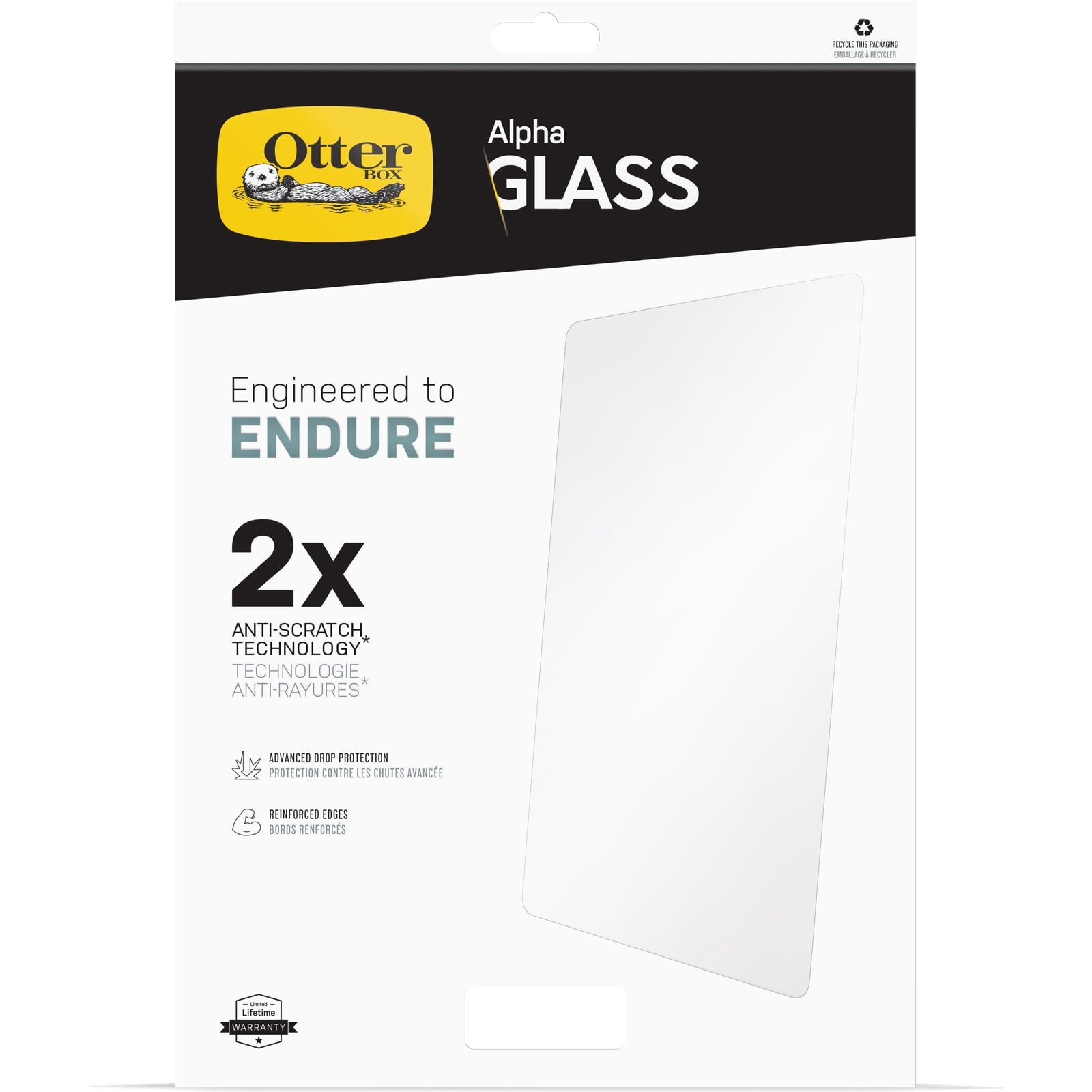 OtterBox Alpha Glass Screen Protector for Apple iPad (10.9-in) 10th Gen - Clear
