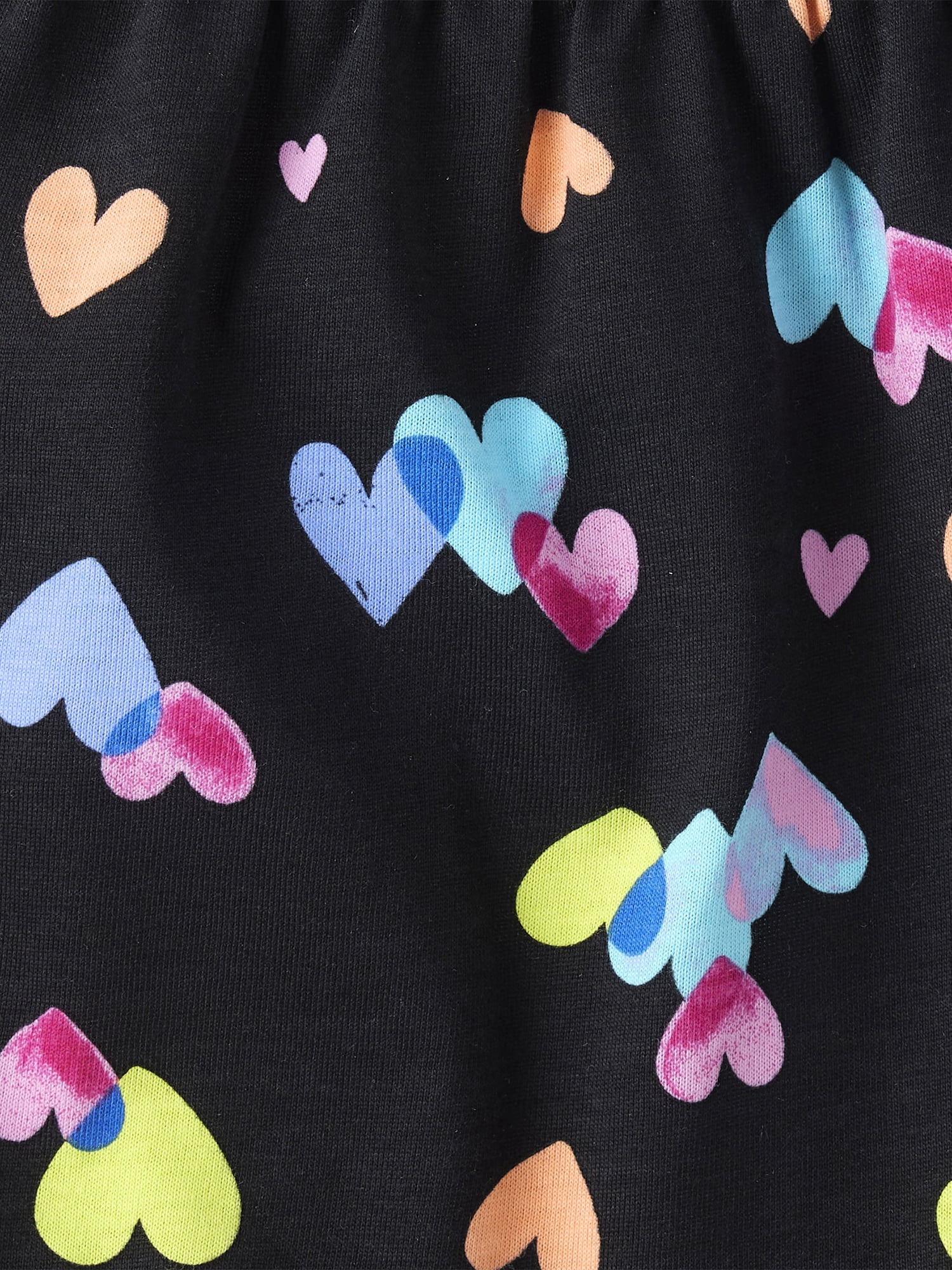 The Children's Place Girls Rainbow Heart Sleeveless Cross Back Tiered Dress, Sizes XS-XXL
