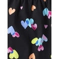thumbnail image 2 of The Children's Place Girls Rainbow Heart Sleeveless Cross Back Tiered Dress, Sizes XS-XXL, 2 of 3