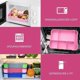 thumbnail image 3 of Lunch box (6 compartments) , snack box, lunch box pink1 piece, 3 of 5
