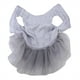 thumbnail image 5 of Vestido de verano para mascotas, vestido para perros pequeños, falda de burbuja de princesa con lentejuelas para cachorros, disfraz de boda (gris M), 5 of 8