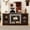 Cherry, variant on 58" Modern TV Stand with 2-Door Storage, Faux Stone Media Console Cabinet for TVs Up to 65 Inch Living Room, Cherry
