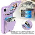 thumbnail image 2 of Dteck for iPhone 15 Plus Case with RFID Blocking Card Holder, iPhone 15 Plus Crossbody Wallet Case Shockproof Purse PU Leather Protective Back Cover,Purple, 2 of 9