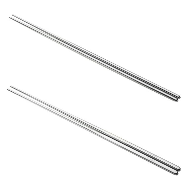 GOOHOCHY pares de palillos largos de cocina para cocinar, freír, cocinar fideos calientes, palillos de metal