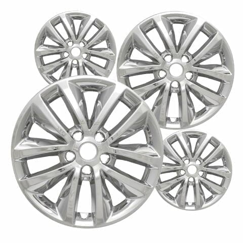 17 inch Chrome ABS Wheel Skins Set Compatible with 2016-2020 Kia Sorento EX & Impostors for 74735 Wheel Series