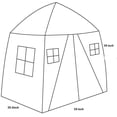 thumbnail image 4 of Love Tree Large Kids Teepee Tent Portable Children Play Tent for Boys Indoor Outdoor Use Fort with Carrying Case Black, 4 of 5
