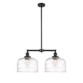 thumbnail image 2 of Innovations Lighting 209-10-21-L Bell Linear Bell 2 Light 21" Wide Linear Pendant - Oil, 2 of 5
