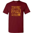 thumbnail image 3 of UGP Campus Apparel Straight Outta Cleveland Basic Cotton T-Shirt - Medium - Garnet, 3 of 6