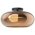 thumbnail image 2 of Trinity 14" Semi Flush 23W LED 90 3000K AC LED Black/Chrome, 2 of 3