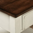 thumbnail image 2 of TMS Charleston Rectangular Two-Tone Wood Sofa Table, Chestnut Brown and Off-White Finish, 2 of 4