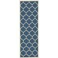 thumbnail image 1 of Safavieh Courtyard Navy Indoor Outdoor Rug - Runner 2'3" x 8', 1 of 1