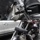 thumbnail image 2 of Bolsa para Tenedor de motocicleta, bolsa de herramientas impermeable para manillar, alforja de cuero PU, bolsa de herramientas de almacenamiento delantera y trasera, 2 correas, 2 of 5