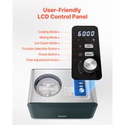 VEVOR Automatic Ice Cream Maker with Built-in Compressor, 1.5 Quart No Pre-freezing Gelato Maker, Electric Sorbet-Maker, 3 Modes Compressor Ice Cream Machine for Home Kitchen