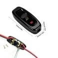 thumbnail image 2 of 2Pcs Inline Switch Low Profile Torpedo Switch AC 250V 10A for Bedside Lamp Desk Table Light(Black), 2 of 5