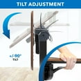 thumbnail image 6 of Mount-It! Height Adjustable Overbed Desk with Tilt Tabletop, 6 of 9
