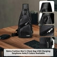 thumbnail image 6 of 100Fens Sling Bag For Men Women Shoulder Backpack Chest Bags Crossbody Daypack With Earphone Hole For Hiking Camping Outdoor Trip, 6 of 6