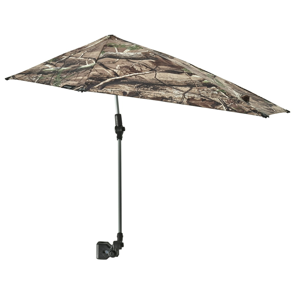 SportBrella VersaBrella SPF 50+ Adjustable Umbrella with Universal Clamp, Regular, Camo