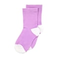 thumbnail image 4 of Sleep On It Infant Girls 2-Piece Super Soft Jersey Snug-Fit Pajama Set with Matching Socks - Butterfly Bliss, Purple, Size 12M, 4 of 4