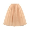 thumbnail image 1 of Jupe en Maille Mi-Longue Évasée Plissée à Taille Drapée Douce pour Femme - Idéale pour les Fêtes, 1 of 2