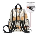 thumbnail image 5 of FORMRS School Backpack with Front Zippered Pocket 12" Student Travel Daypack, Beige Fall Books, 5 of 6