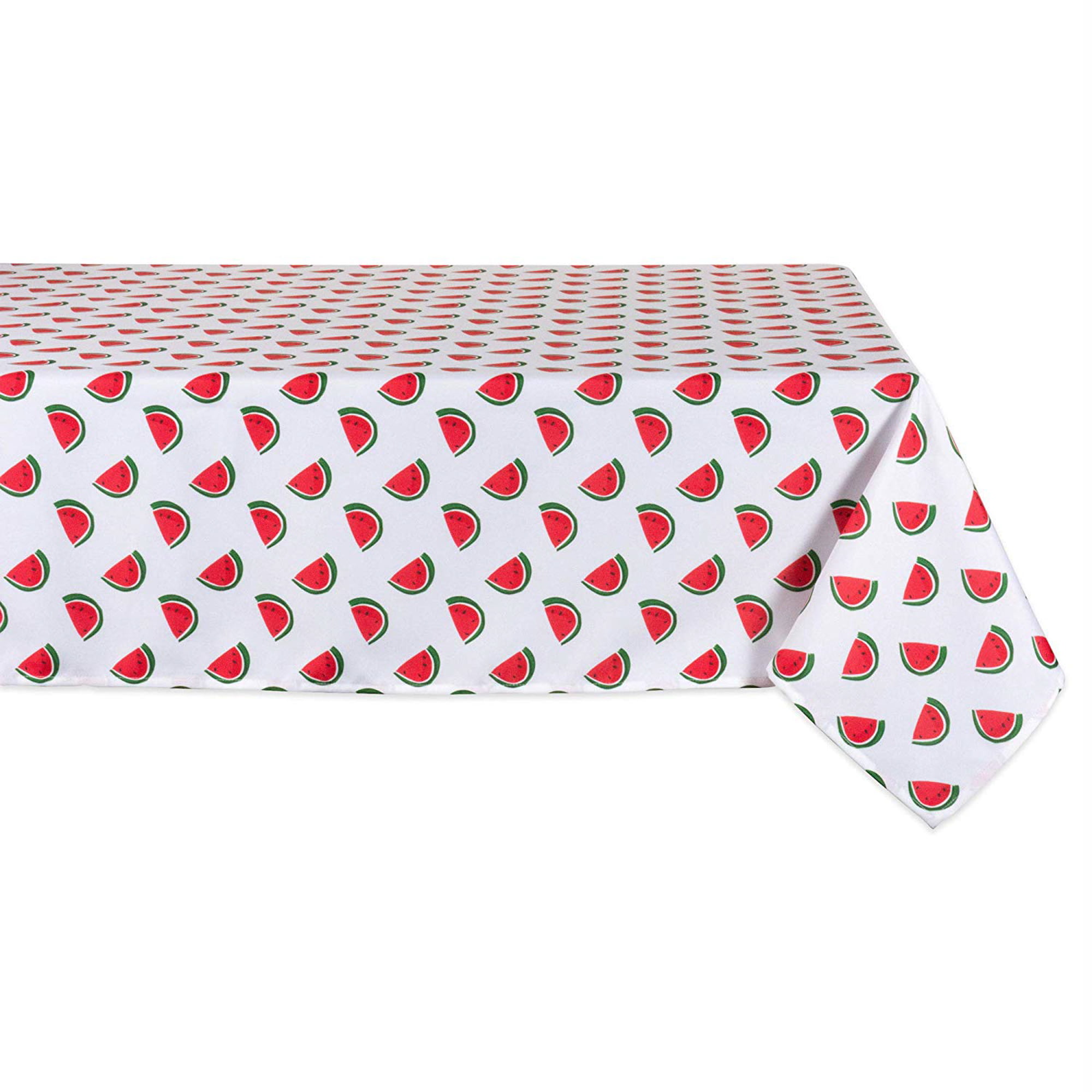 Fennco Styles Colorful Watermelon Printed Summer Decor Tablecloth Table Topper 55 Square