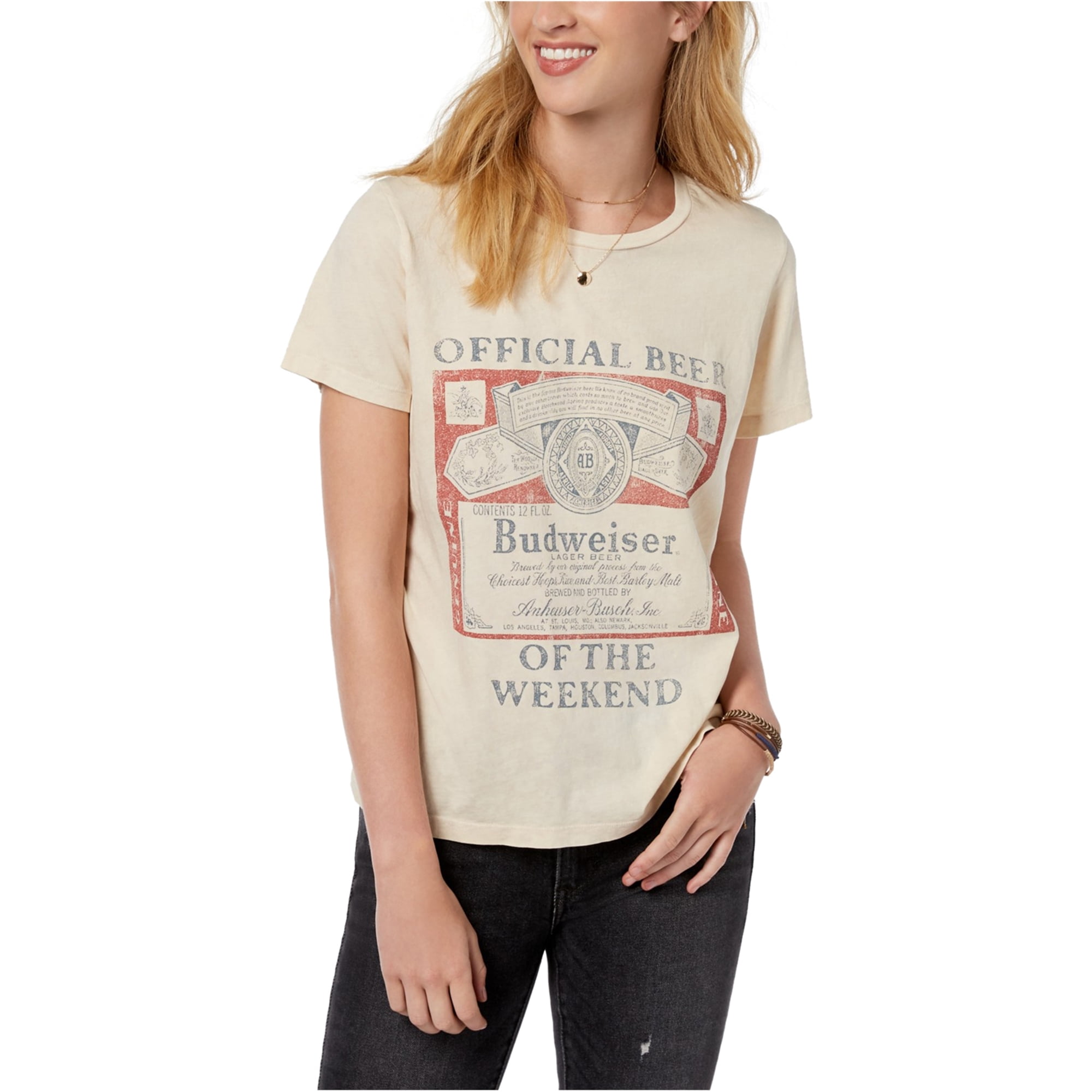 True Vintage Womens Budweiser Graphic T 