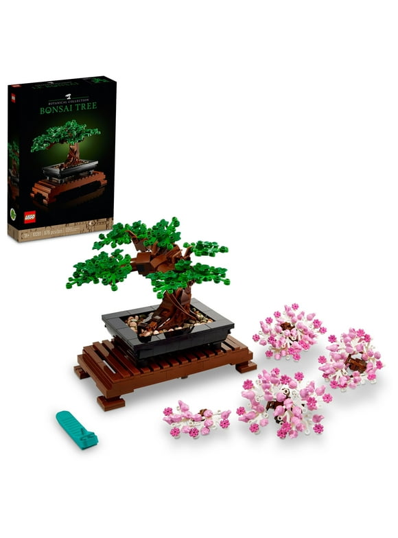 LEGO Icons Bonsai Tree Building Set, Features Cherry Blossom Flowers, Adult DIY Plant Model, Creative Gift for Home Dcor, Office Art or Mother's Day Decoration, Botanical Collection Design Kit, 10281