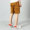 thumbnail image 5 of Toddler Boy Shorts Drawstring Elastic Waist Cargo Shorts Pull-On Toddler Summer Clothes Boy 11-12 Years Boys Clothes Boys Fashion, 5 of 7