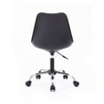 thumbnail image 3 of Hodedah Armless Office Chair with Seat Cushion, Black, 3 of 5