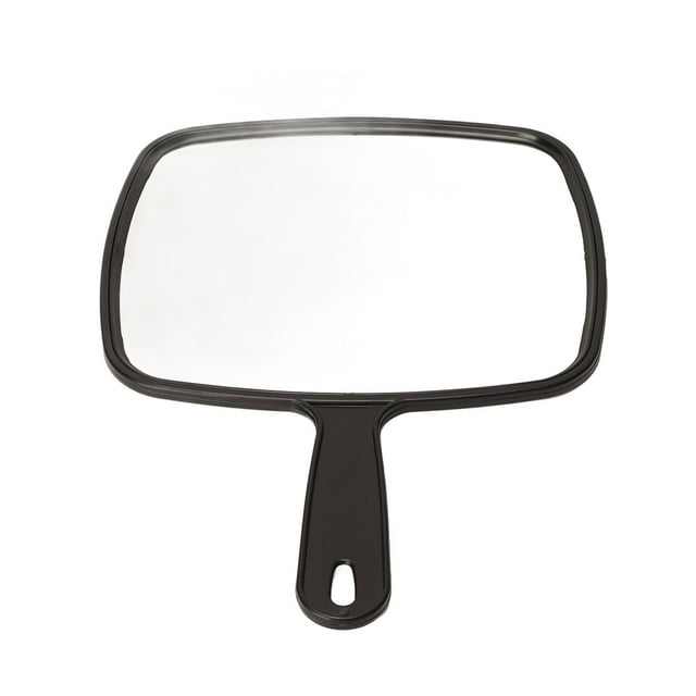 Handheld Mirror, ABS Frame Handle Shaving Mirror Anti Slip Sturdy Durable For Hairdressing