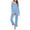 Sky Blue, variant on Sentmoon Lounge Set Women Casual Tops for Women and Women Pants Casual Oversized Crew Neck Pajama Sets Women Long Sleeve Solid Color Sleep Shirts for Women Winter for Deep Sleep