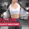 thumbnail image 3 of LJNYFDC Combinaison de Sauna pour Femmes Fermeture Éclair Manches Longues Perte de Poids Amincissant Gain de Forme, 3 of 6