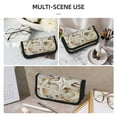 thumbnail image 5 of Fotbe Starfishes On Seashells Pattern Pencil Case,Canvas Pen Case, Multi- Slot Pencil Pouch, Portable Pencil Bag, Pen Case for& Office, Makeup Bag ,Zipper Pouch, 5 of 6