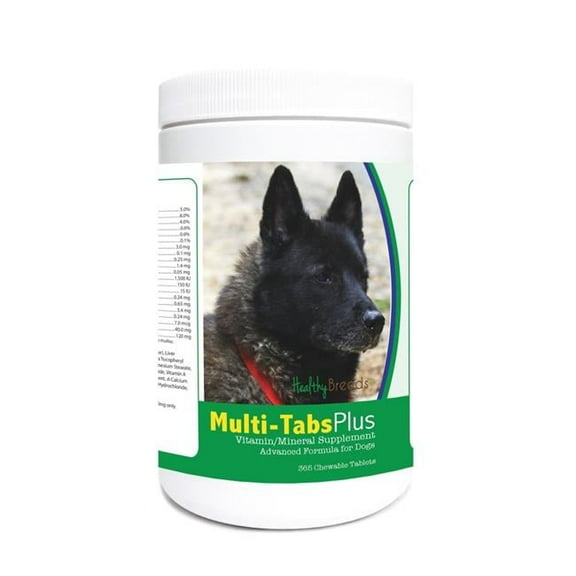 Healthy Breeds 840235123408 Norwegian Elkhound Multi-Tabs Plus Chewable Tablets - 365 Count