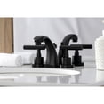 thumbnail image 3 of Kingston Brass KS4940CML Manhattan Widespread Bathroom Faucet with Brass Pop-Up, Matte Black, 3 of 8