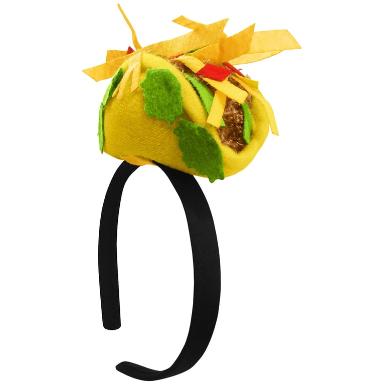 Nicky Bigs Novelties Adult Jumbo Taco Hat Mini Taco Headband  display picture 2