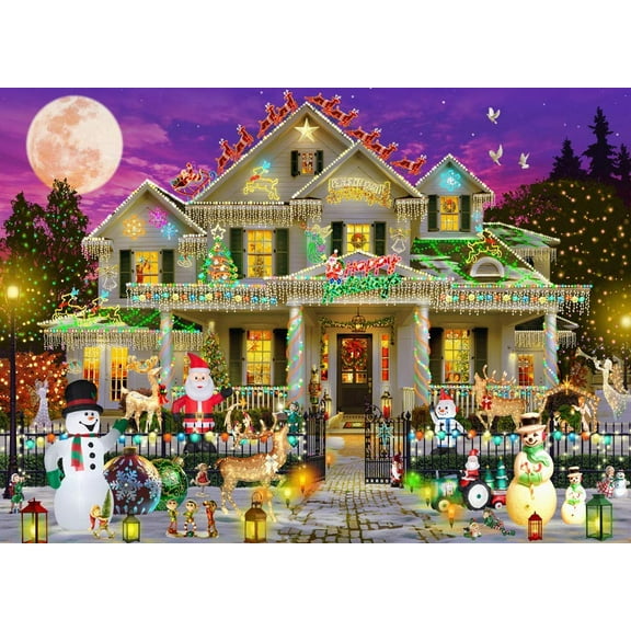Happy Holidays, a 1000-piece Puzzle by Vermont Christmas Company