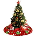 thumbnail image 4 of Christmas Tree Skirt 36 Inches Tree Skirts Mats, Large Christmas Decor Mat Tree Decorations for Decor Holiday Party Indoor Outdoor, 4 of 6