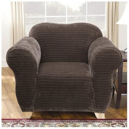 Sure-Fit Stretch Royal Diamond Box Cushion Chair Slipcover