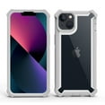 thumbnail image 2 of Dteck Case for iPhone 13,Shockproof Dual-Layer Protection Silicone+PC Case Heavy Duty Rugged Crystal Clear Back Cover for iPhone 13,Gray, 2 of 2