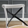 thumbnail image 5 of Side Dining Chair, Set of 2, Wood, White Black, Modern Contemporary Urban Design, Kitchen Room Cafe Bistro Restaurant Hospitality, 5 of 8