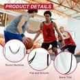 thumbnail image 3 of Uxcell Soccer Training Vest, Team Sports Pinnies Reversible Numbered Soccer Practice Pennies X-Large White, 3 of 7