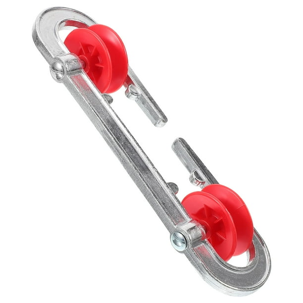 Separador de tendederos de metal reutilizable, polea separadora de cuerda
