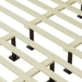 thumbnail image 5 of GDF Studio Mid-Century Modern Solid Wood California King Bed Frame with Silent Slats & Tufted Headboard, Grey, 5 of 5