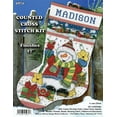 thumbnail image 3 of Snowman Fun Stocking Counted Cross Stitch Kit-17" Long 14 Count, 3 of 3