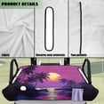 thumbnail image 6 of Uorisanigo Universal Golf Cart Seat Cover 52.36"x 32.28" Soft Sunset Palm Trees Golf Cart Seat Towel Blanket for 2-Person Seats for EZGO Yamaha Club Car Seat Protector, Easy to Install, 6 of 7