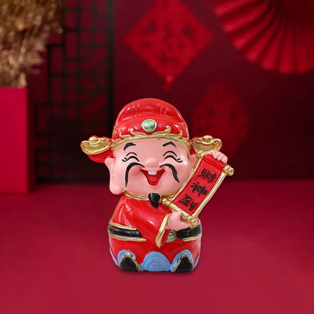 Estatua de inmortales de la riqueza Macarena Feng Shui 2024 Estilo A