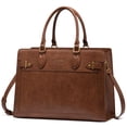 thumbnail image 1 of Bolsa para portátil LOVEVOOK para mujer, 17 pulgadas, de piel sintética, 1 of 9