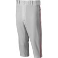 thumbnail image 1 of Pantalón Mizuno Premier con ribetes cortos para niños, color gris/rojo, XXL, 1 of 3